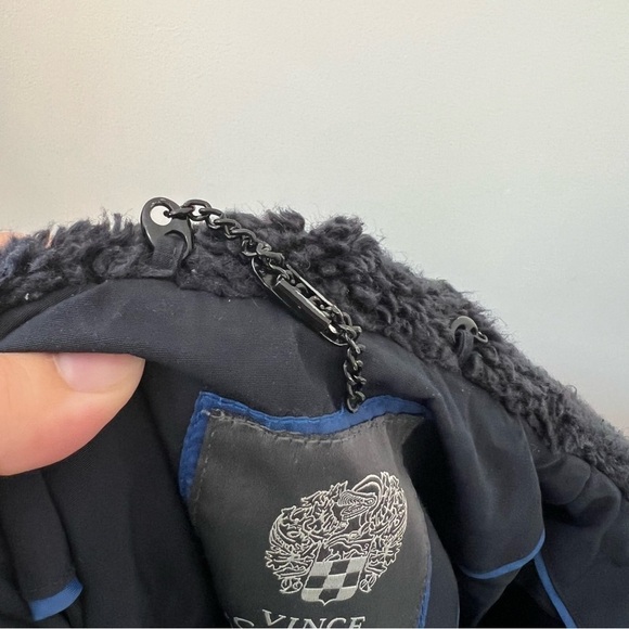 Vince Camuto Navy Blue Long Puffer Coat - Picture 9 of 9